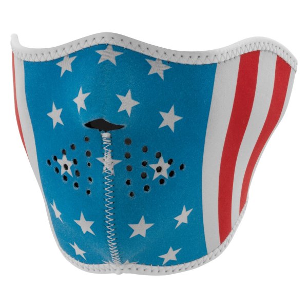 Zan Headgear Glow In The Dark Stars /& Stripes USA Flag Neoprene Half Face Mask