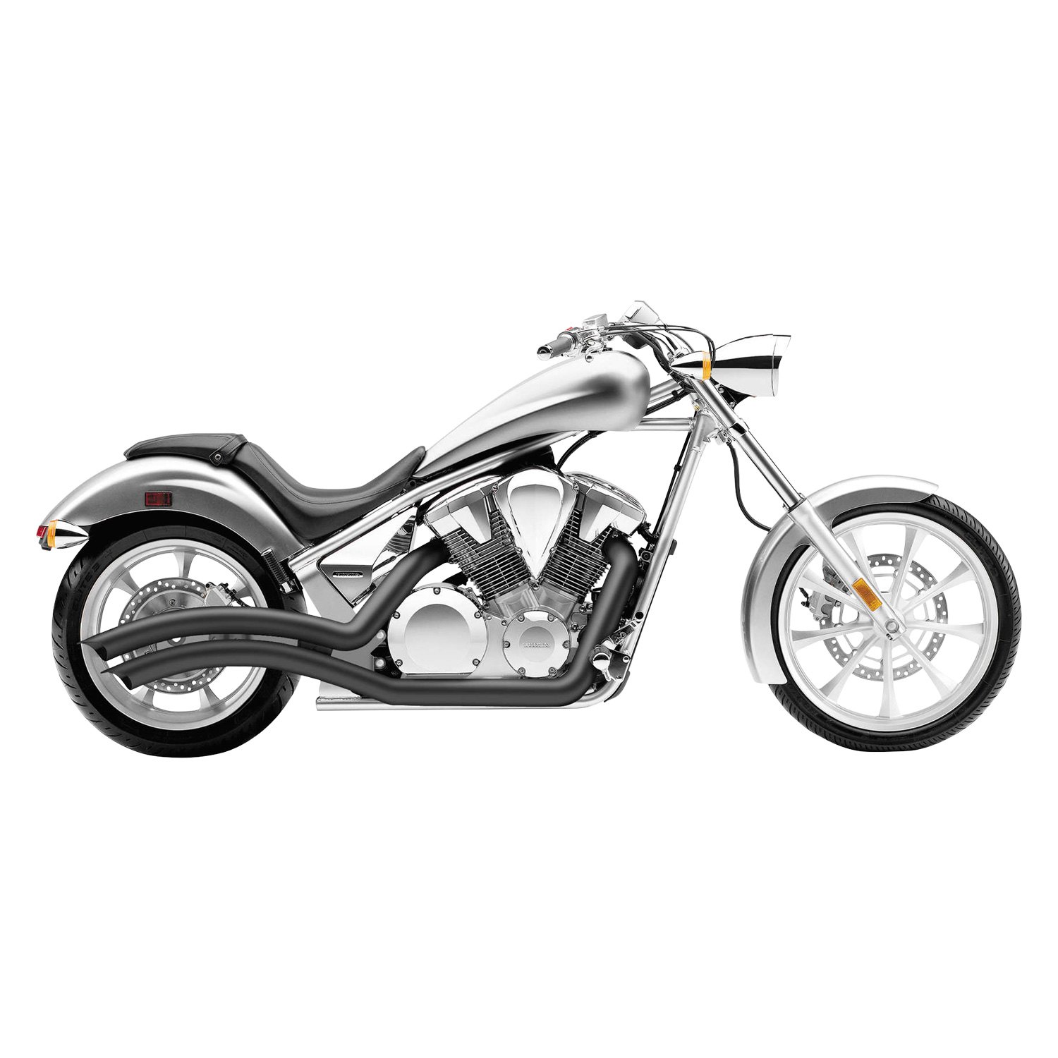Cobra USA® 1233B - Swept Style Exhaust System - MOTORCYCLEiD.com
