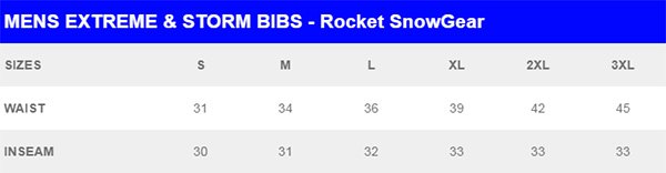 Joe Rocket® - Men's Extreme & Storm Bibs- Rocket Snowgear