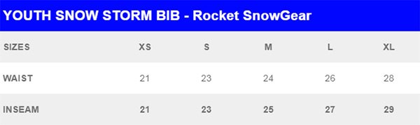 Joe Rocket® - Youth Snow Storm Bib Rocket Snowgear