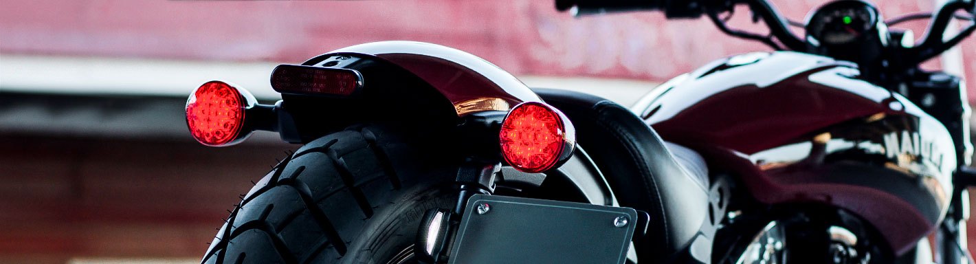 Motorcycle Black LED Turn Signals Indicator Tail Lights For Suzuki Cruiser