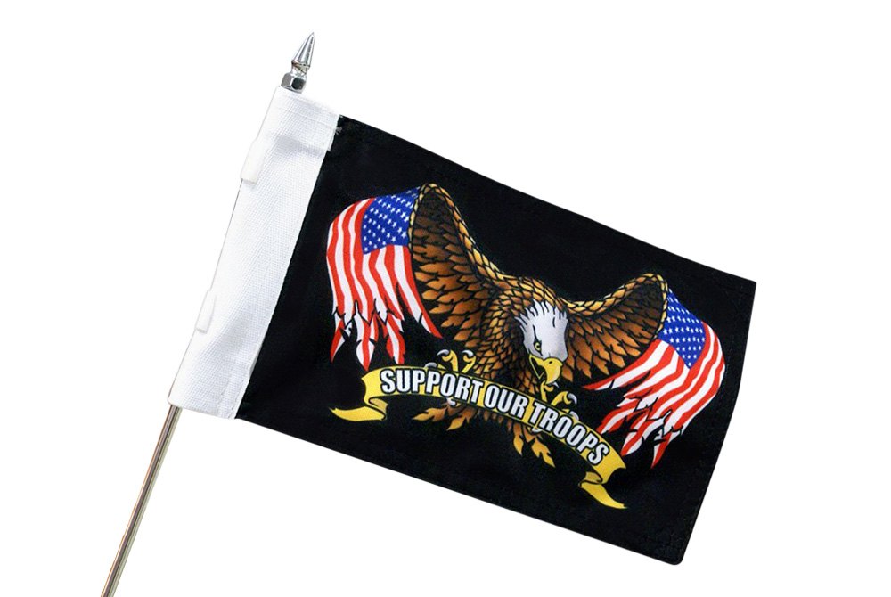 Pro Pad Sleeved 10 by 15-inch Retired Navy Motorcycle Flag