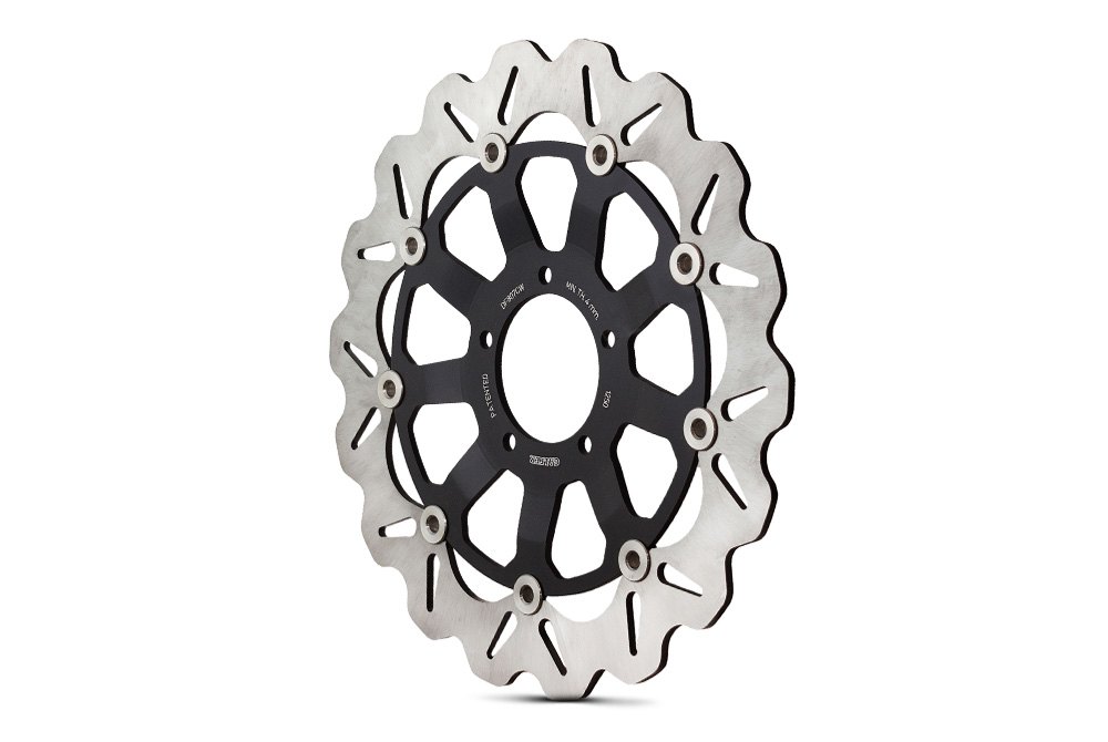 Motorcycle Brake Rotors | Front, Floating, Chrome, Slotted, Racing