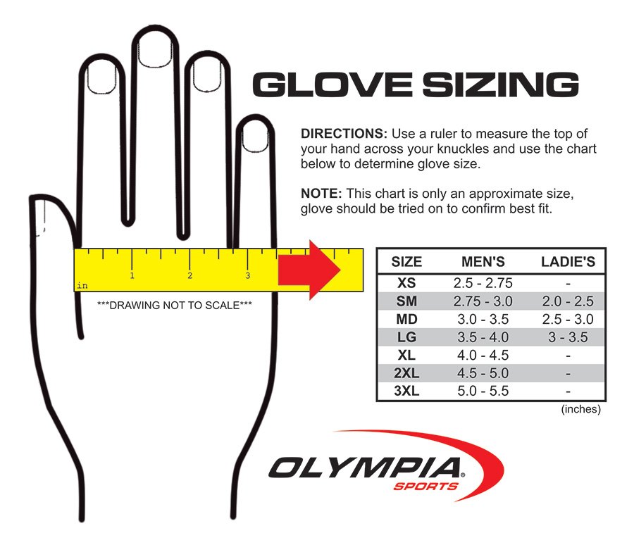 Olympia Gloves® - Size Chart