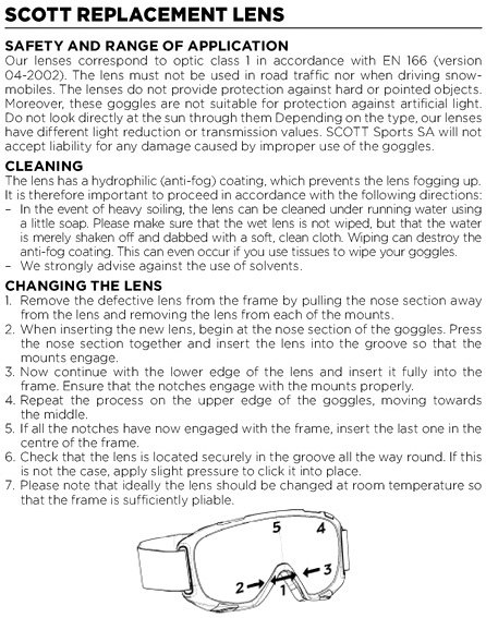 Winter Sports Goggles User Manual